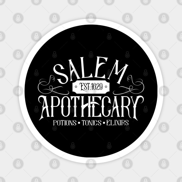 Salem aphotecary Magnet by Peach Lily Rainbow